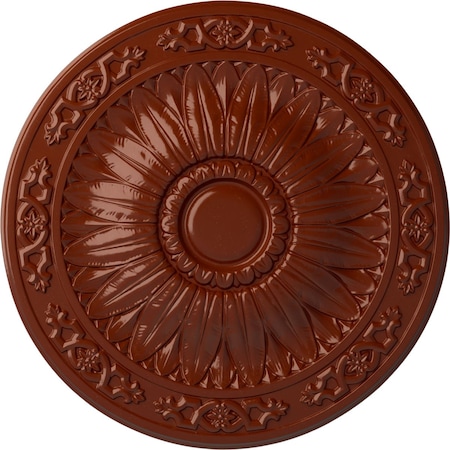 Lunel Ceiling Medallion (Fits Canopies Up To 3 3/4), Hand-Painted Firebrick, 20 1/4OD X 1 1/2P